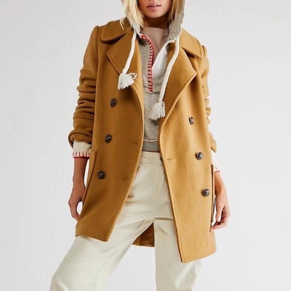 Free People Jackets & Blazers - Free People Naiomi wool peacoat